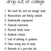 Why Students Dropout Of College