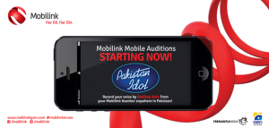 Mobilink Pakistan Idol Mobile Audition Voice Record 60 sec