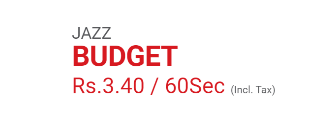 Mobilink Jazz Budget Package, Call SMS Packages Activation Details