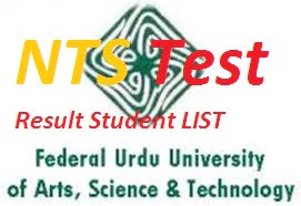 Federal Urdu University Karachi Nts Test Candidates List Result