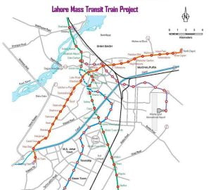 Lahore Orange Line Metro Train Route Map 2022 Picture With Areas Stops Details