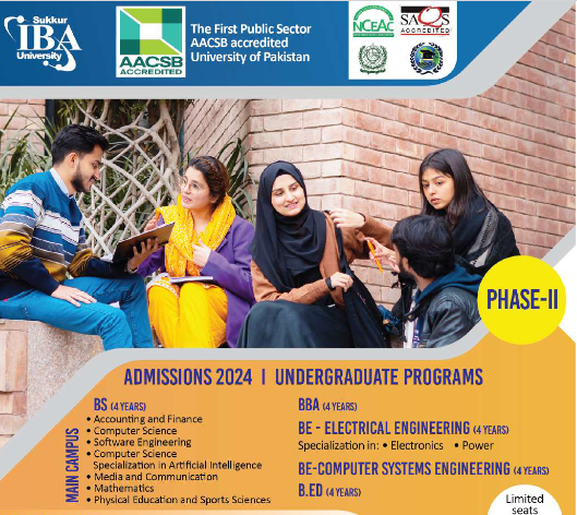 IBA Sukkur Undergraduate Admission