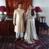 Imran Khan Wedding Pictures With Reham Khan Nikkah Dress Photos