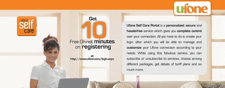 Ufone Self Care Registration Account Login Call History Check Online