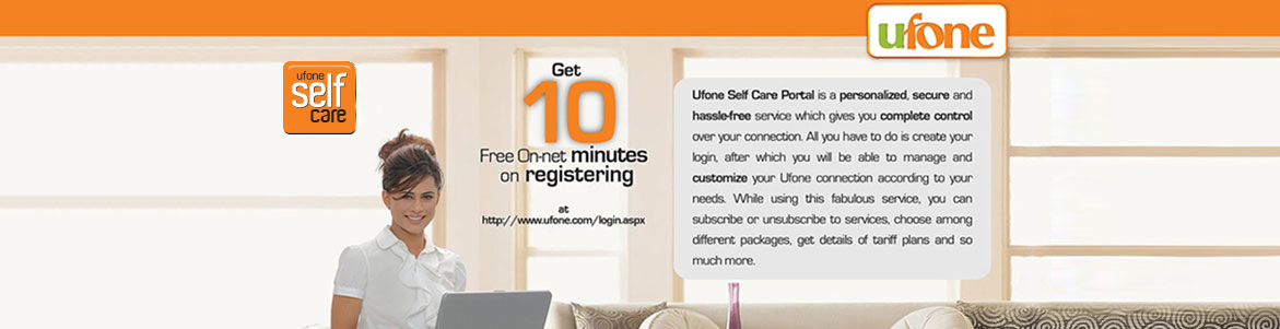Ufone Self Care Registration Account Login Call History Check Online