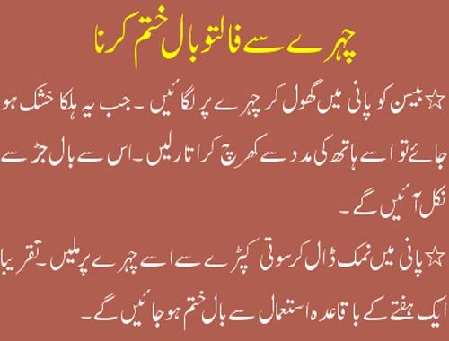 Beauty Tips In Urdu For Face Hair Removal 02