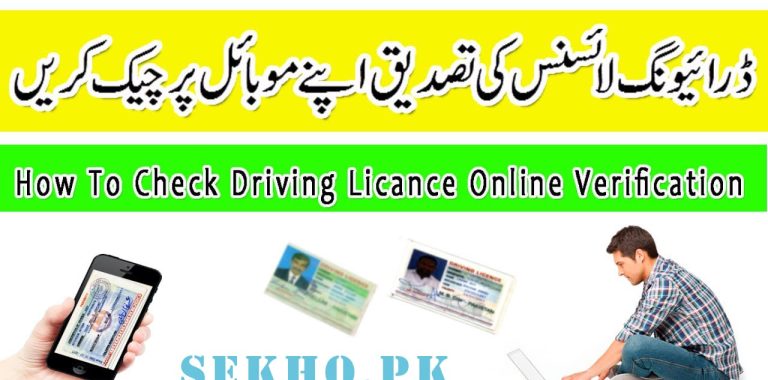 Online Driving Licence Verification Lahore Pakistan