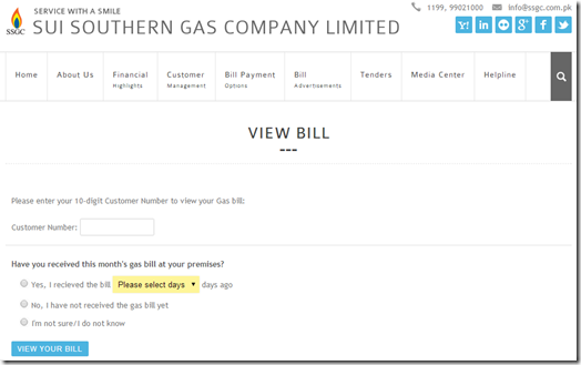 SSGC Bill Duplicate Copy 2024