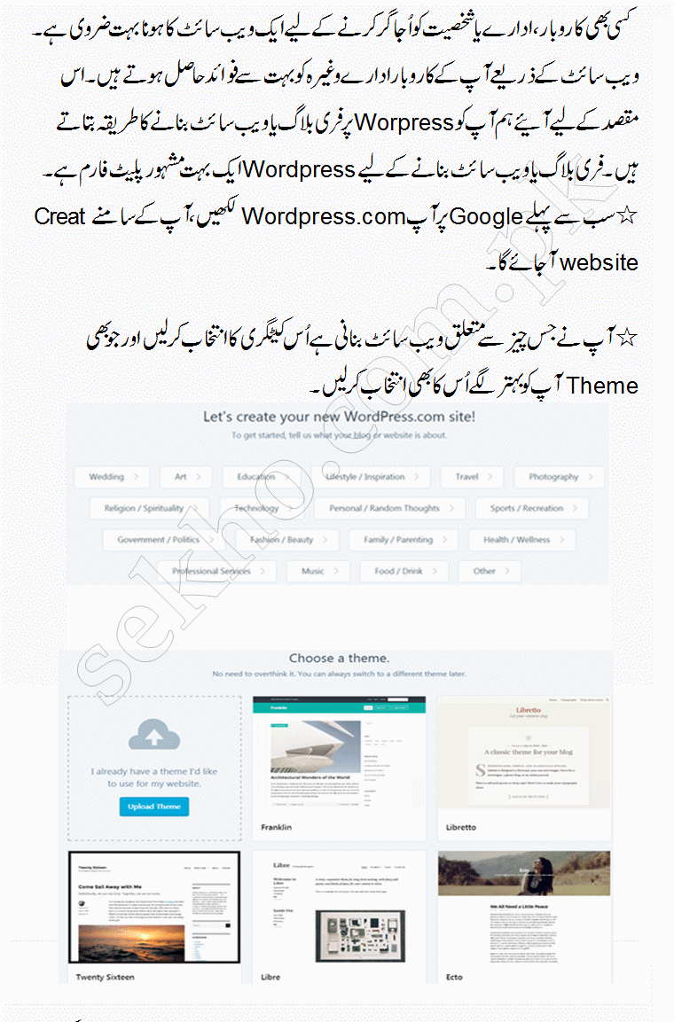 How To Make Free Website On Wordpress In Urdu