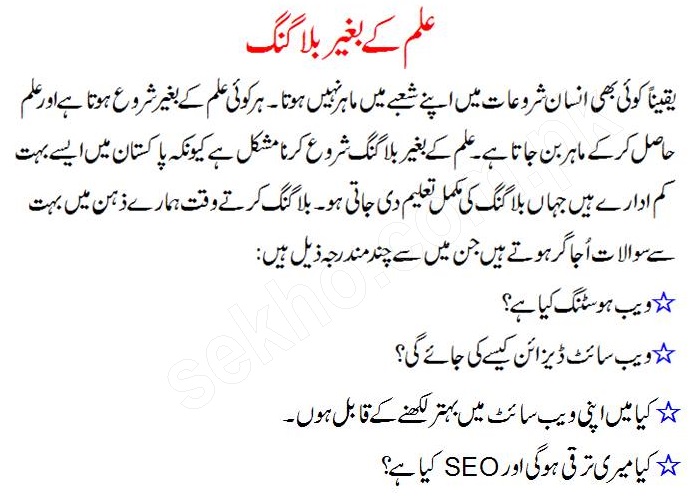 how to choose tough Blogger career in Pakistan..