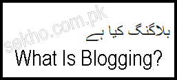 what is blogging in urdu