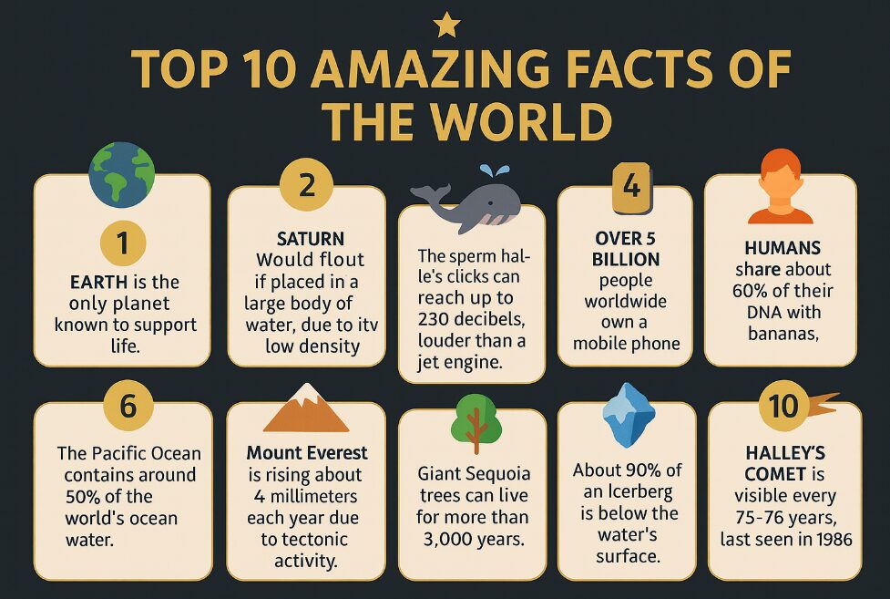 Top 10 Amazing Facts Of The World