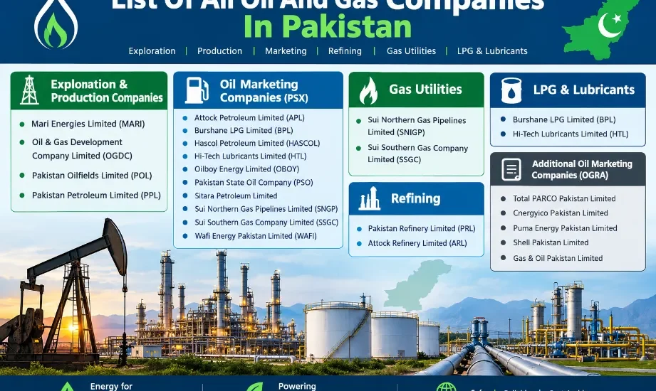 List Of All Oil And Gas Companies In Pakistan