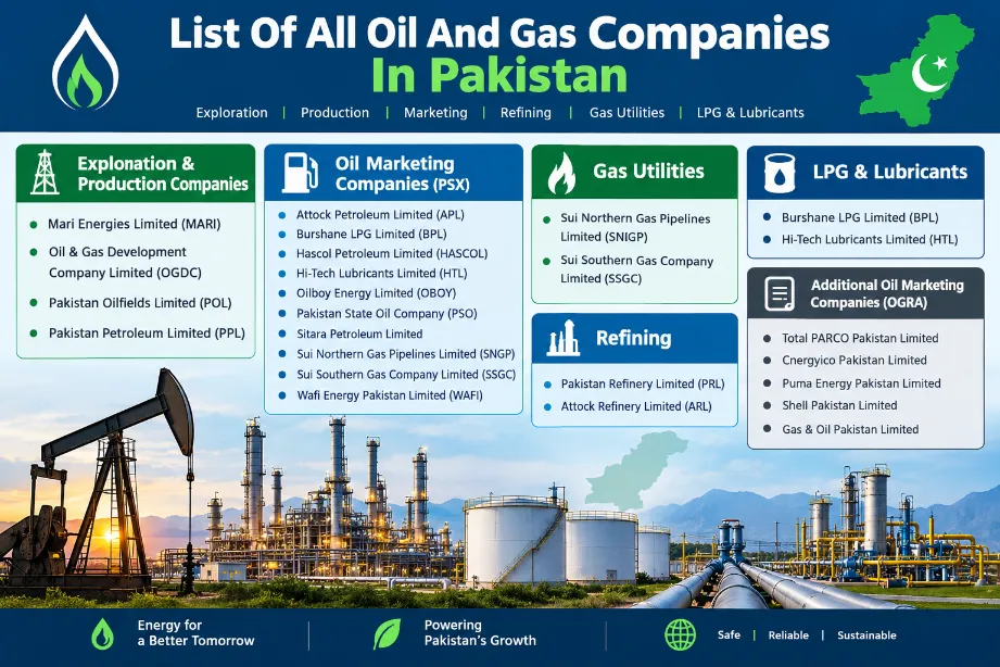 List Of All Oil And Gas Companies In Pakistan