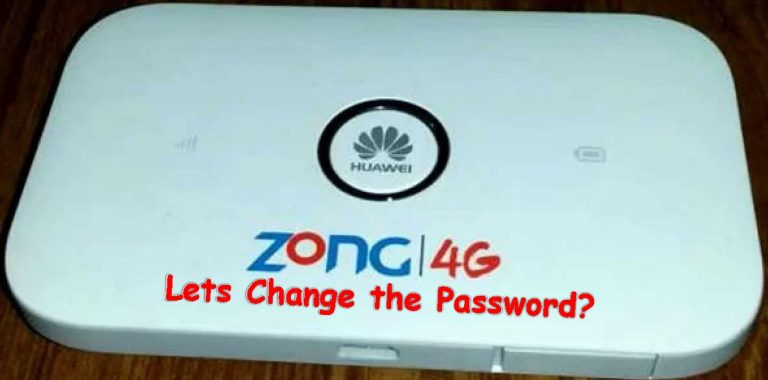 How To Change Zong 4G Device Wifi Password