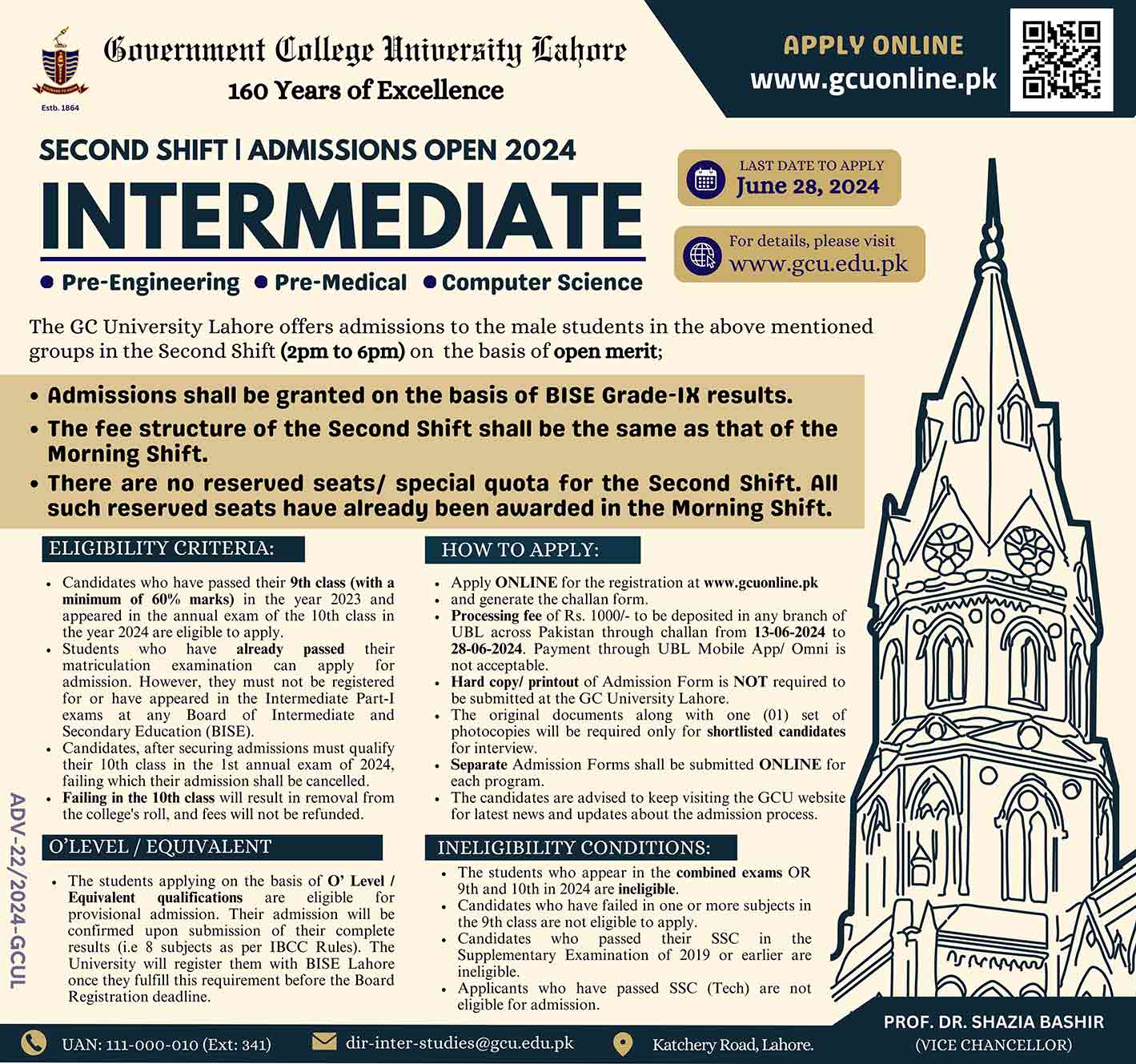 GC University Lahore Admission