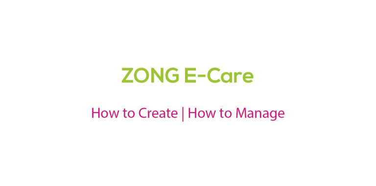 Zong ECare Account Login Call History Details