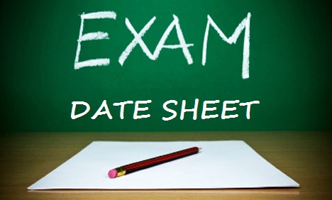 Federal Board 9th, 10th Class Date Sheet