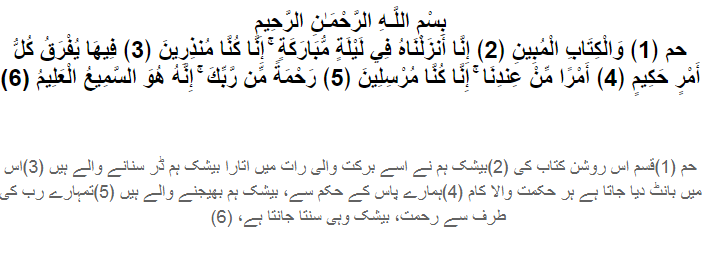 Shab E Barat In Quran