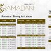 Ramadan Calendar 2023 In Pakistan