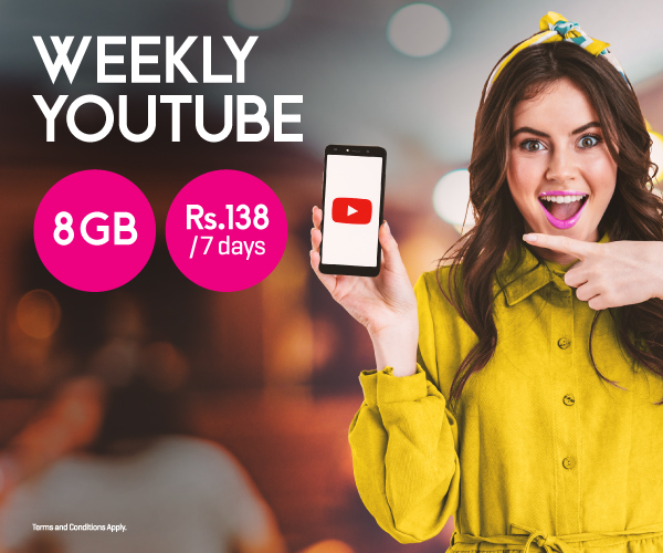 Zong YouTube Weekly Bundle Offer
