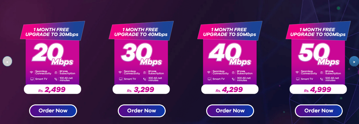 PTCL Flash Fiber Packages