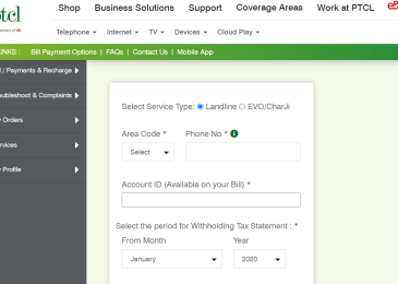 PTCL Withholding Tax Certificate 2024