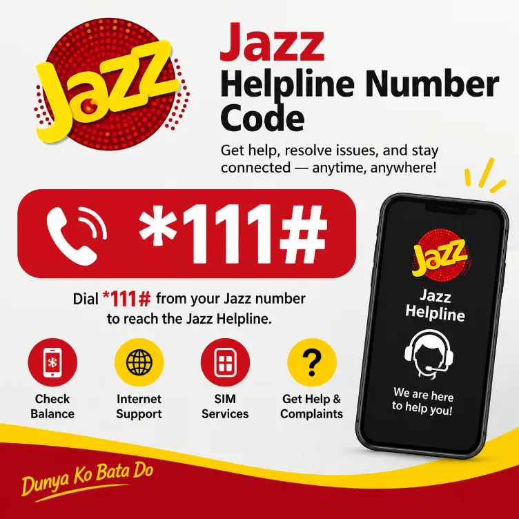 Jazz Helpline Number Code