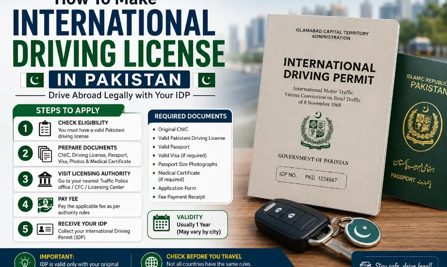 How To Make International Driving License in Pakistan