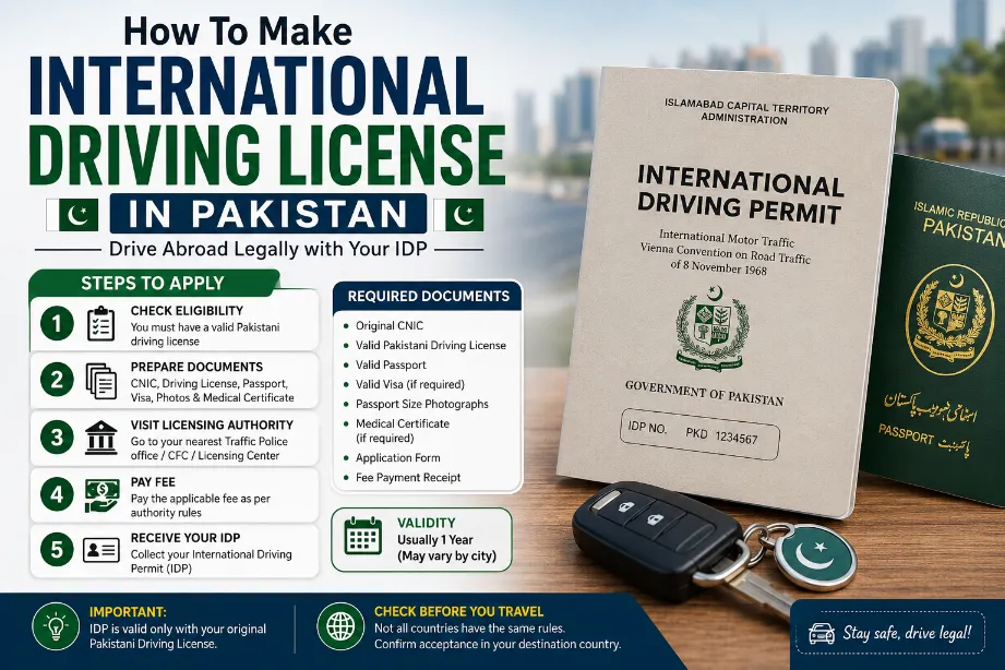 How To Make International Driving License in Pakistan