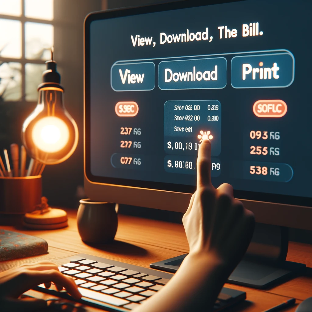 View, Download, or Print the Bill