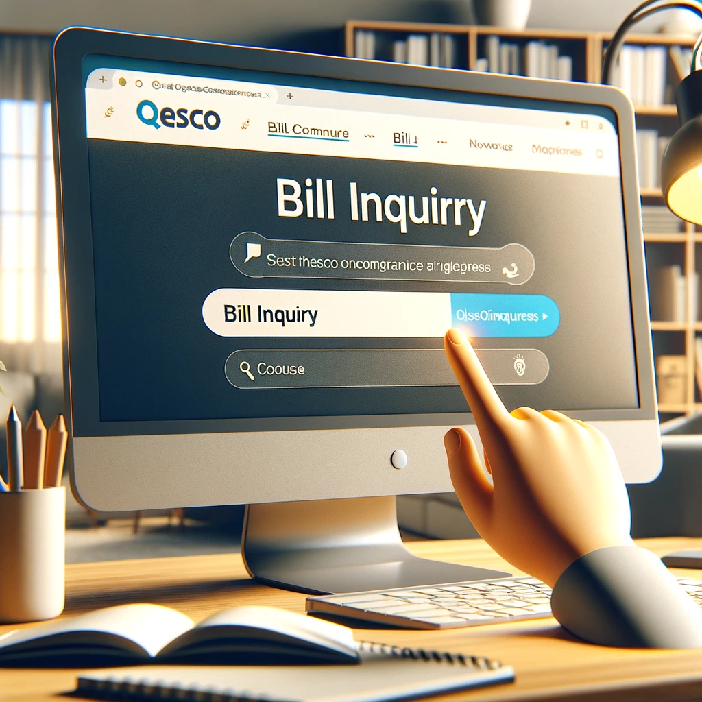 Navigate to the Bill Inquiry Section