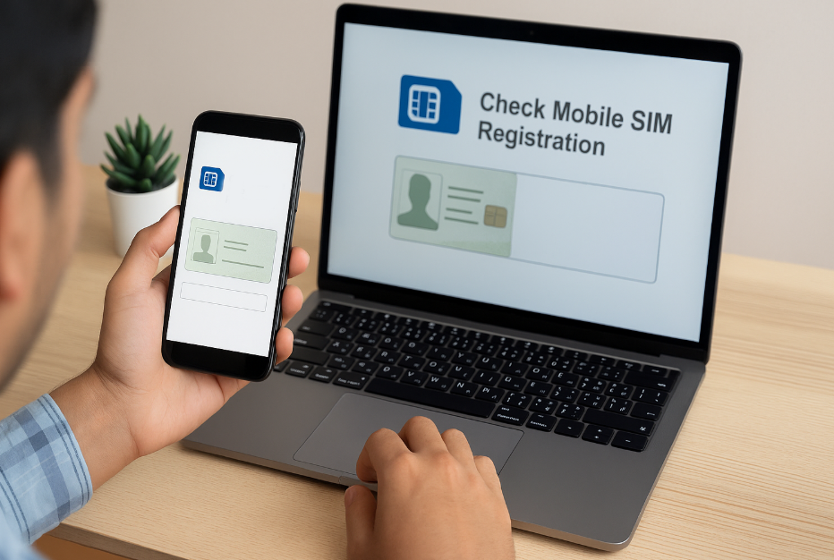 Check Number of Sims on ID Card Online