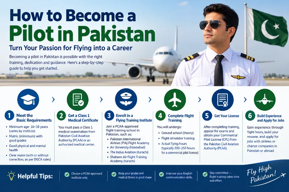 How to Become a Pilot in Pakistan