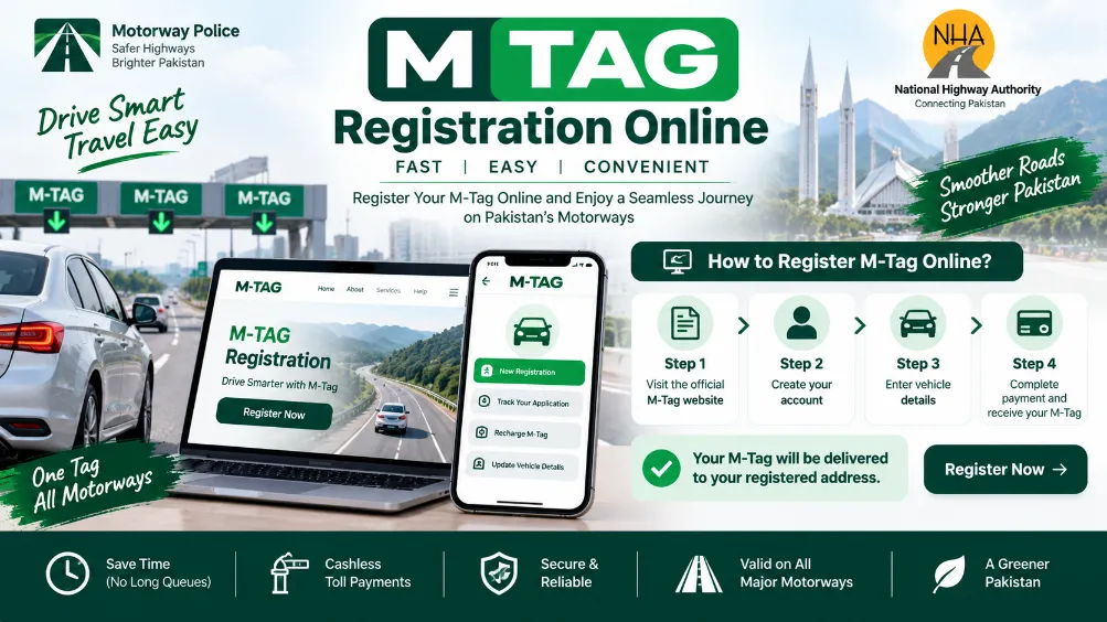 M Tag Registration Online