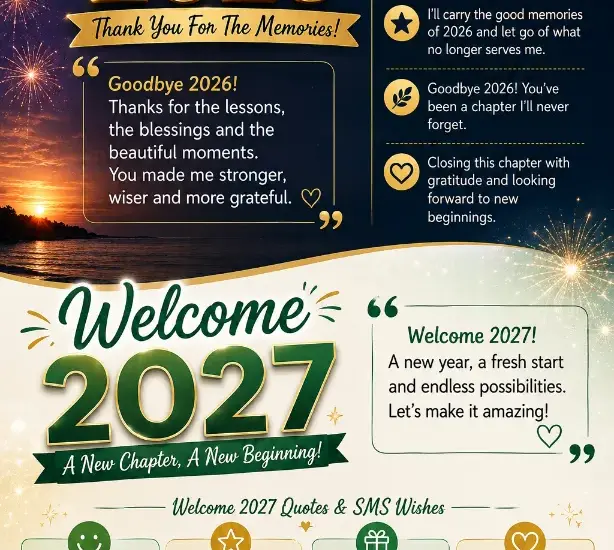 Goodbye 2026 Welcome 2027
