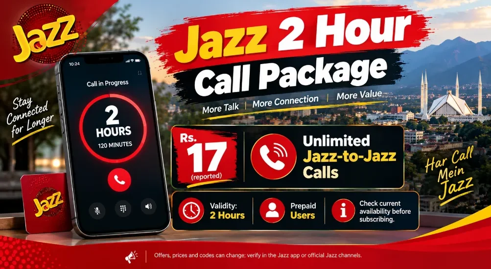 Jazz 2 Hour Call Package