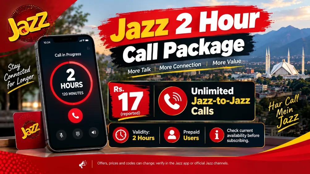 Jazz 2 Hour Call Package