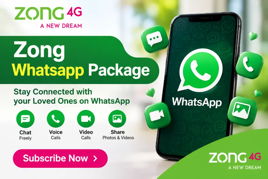 Zong Whatsapp Package