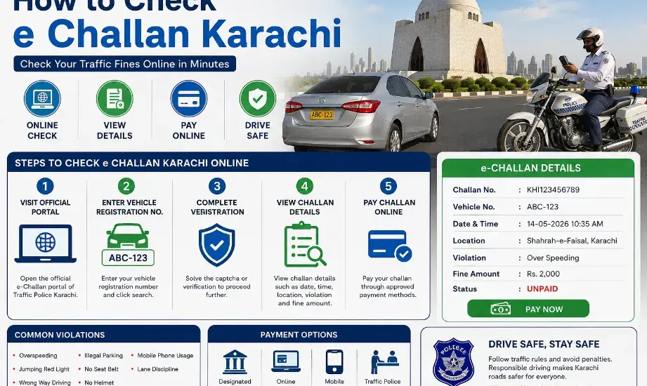How to Check e Challan Karachi