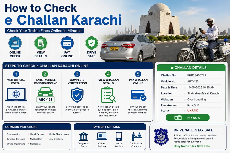 How to Check e Challan Karachi