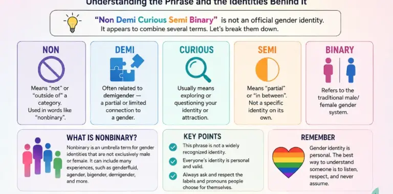 Non Demi Curious Semi Binary Meaning