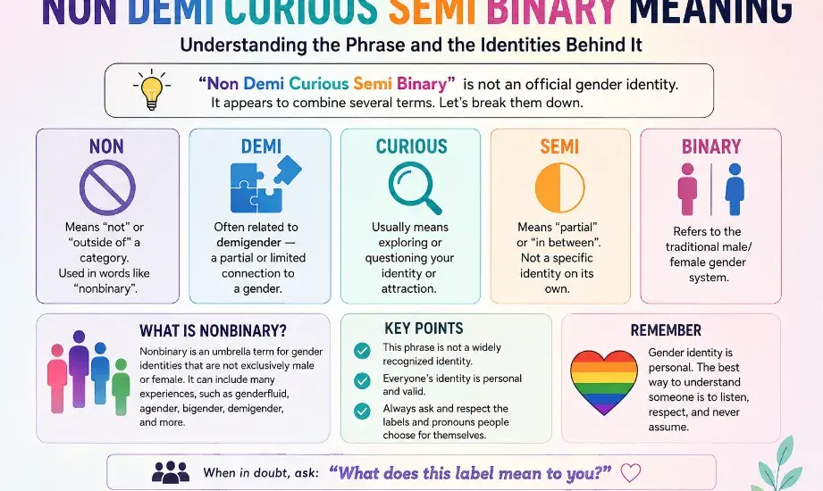 Non Demi Curious Semi Binary Meaning