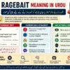 Ragebait Meaning in Urdu