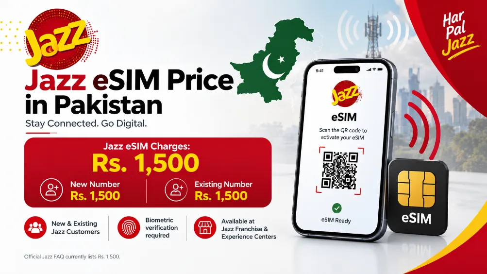 Jazz eSIM Price in Pakistan