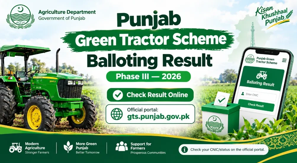 Punjab Green Tractor Scheme Balloting Result
